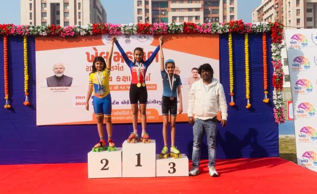 KHEL MAHAKUMBH 2025 - SKATING - Hills High - Best School in surat