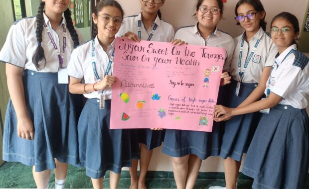 World Health Day, Sugar Board Decoration - Hills High - Best School in surat