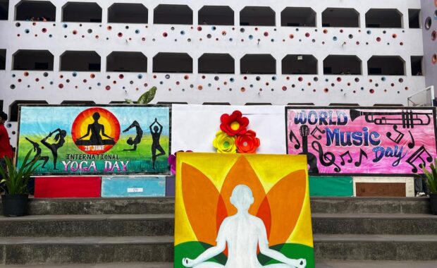 International Yoga and World Music Day Celebrations - Hills High - Best School in surat