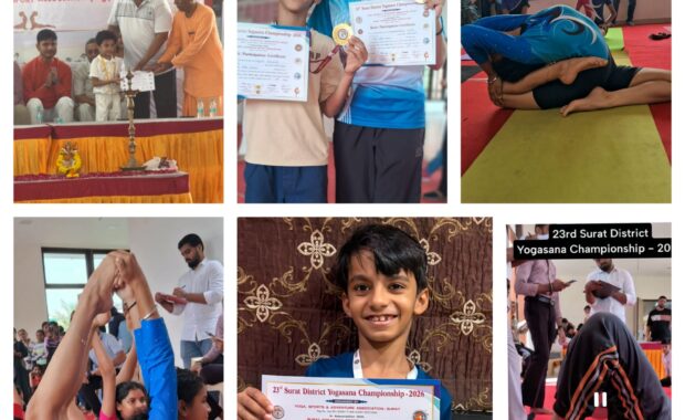 23rd Surat District Yogasana Championship - Hills High - Best School in surat
